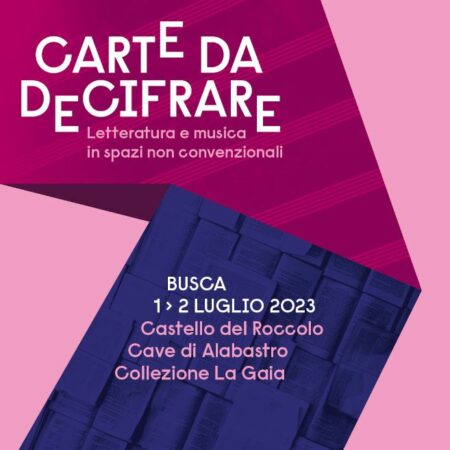 Carte da decifrare. Fondazione Artea